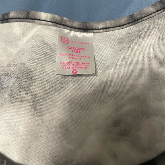 Black acid wash dress - Picture 2 of 2